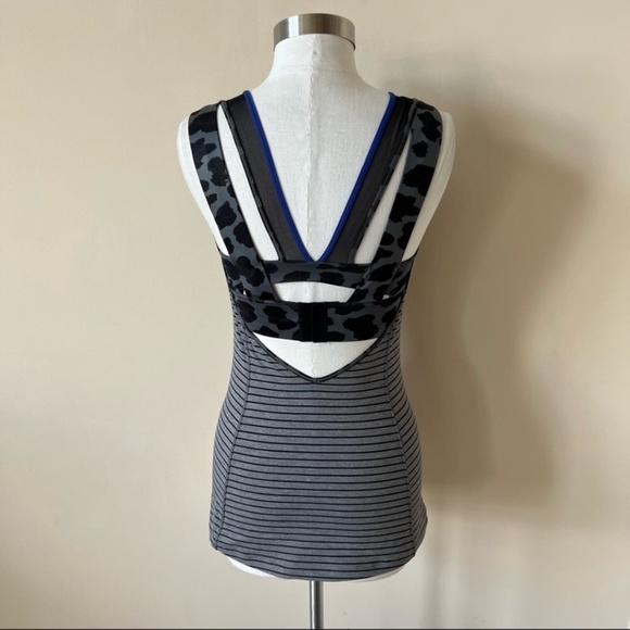 Lululemon super sport stripe pattern mix tank 5469 - Picture 1 of 12